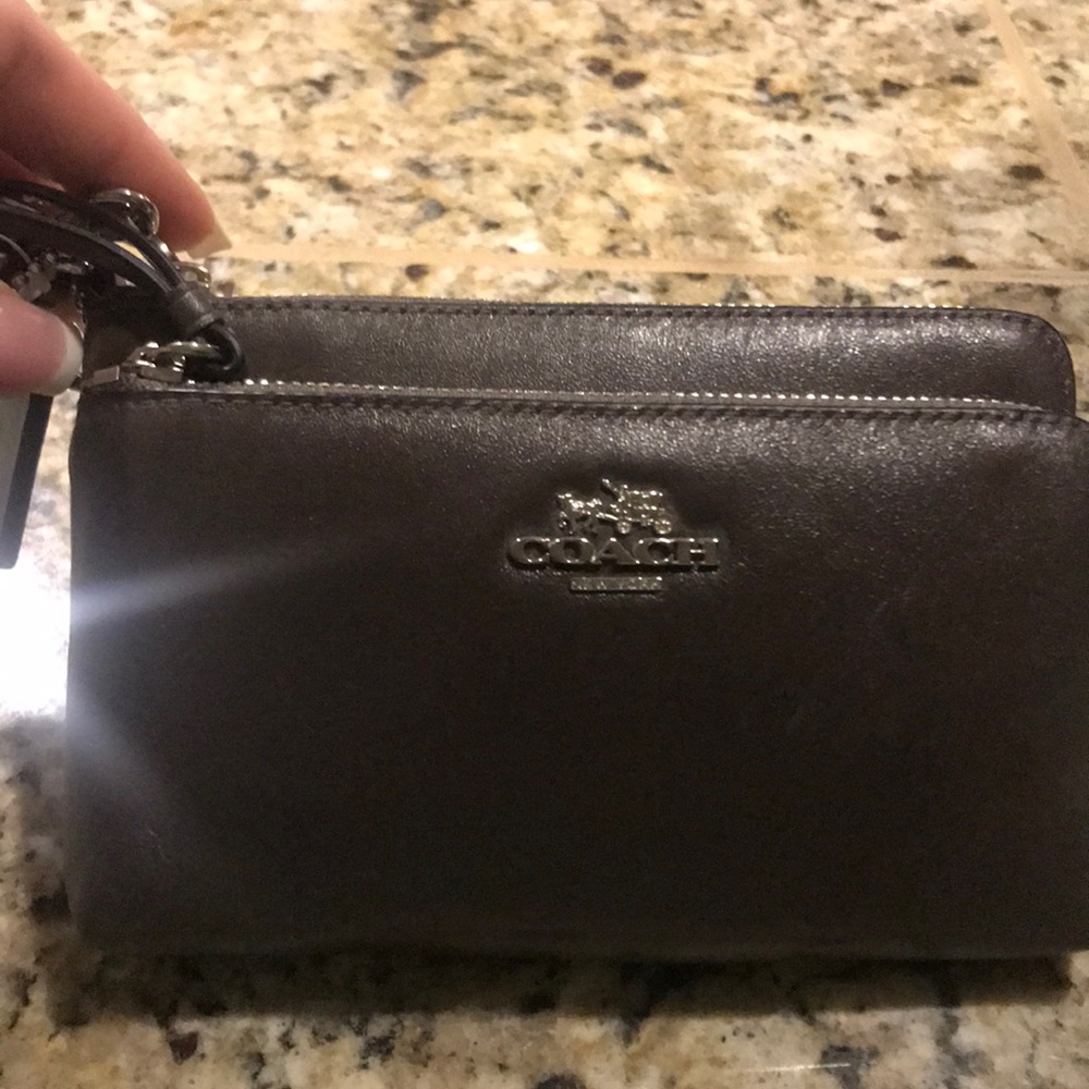 Coach Small Brown Wristlet